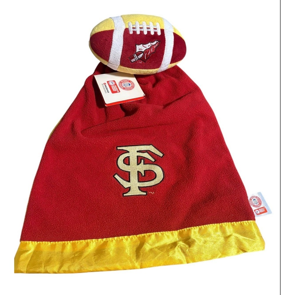 Florida State Seminoles NCAA Snuggle Ball Football Plush Lovey Blanket 2005